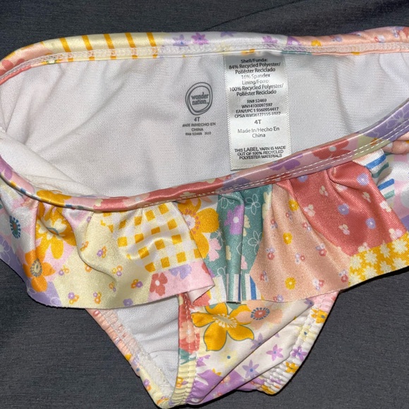 Wonder Nation Patchwork One-Shoulder Bikini - Multicolor - Picture 5 of 5